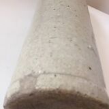 Antique grey stoneware bottle with vintage handle