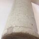 Antique grey stoneware bottle with vintage handle