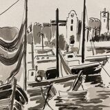 Watercolor seaside