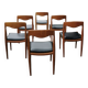 Lot de 5 chaises style Niels Otto Moller