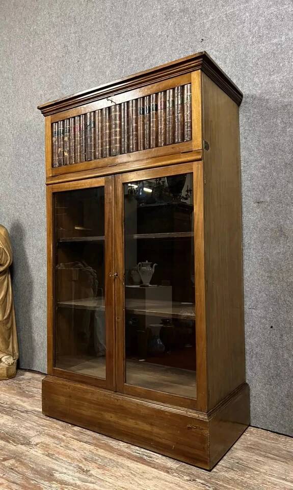 Notary's bookcase with hidden secret secretary, Napoleon III period