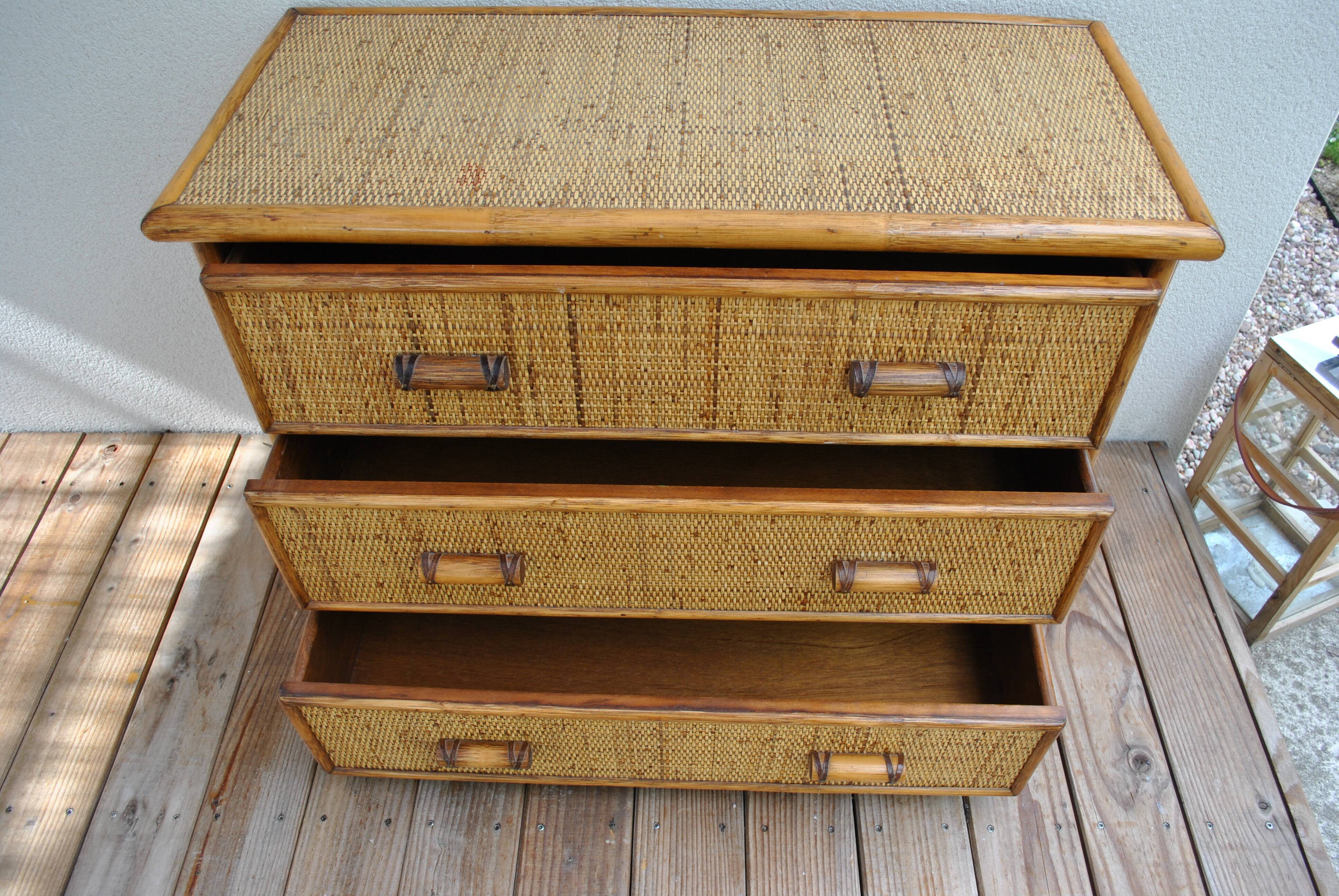 Rattan dresser 1970