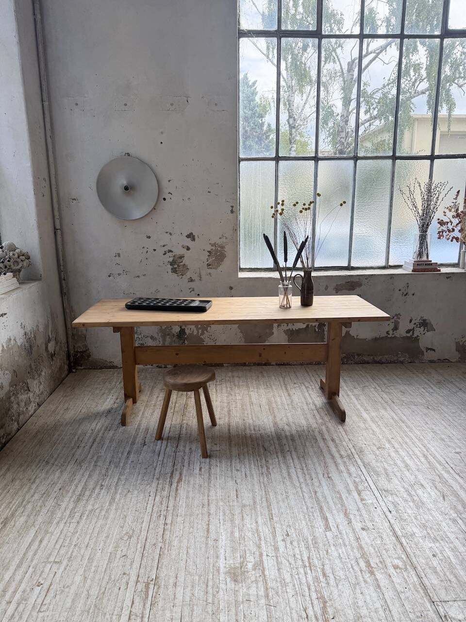 Perriand mountain furniture pine dining table