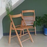 Set of folding chairs