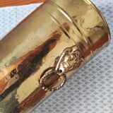 Vintage brass umbrella stand