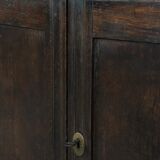 Rare English antique 2-door cabinet from the early 18th century