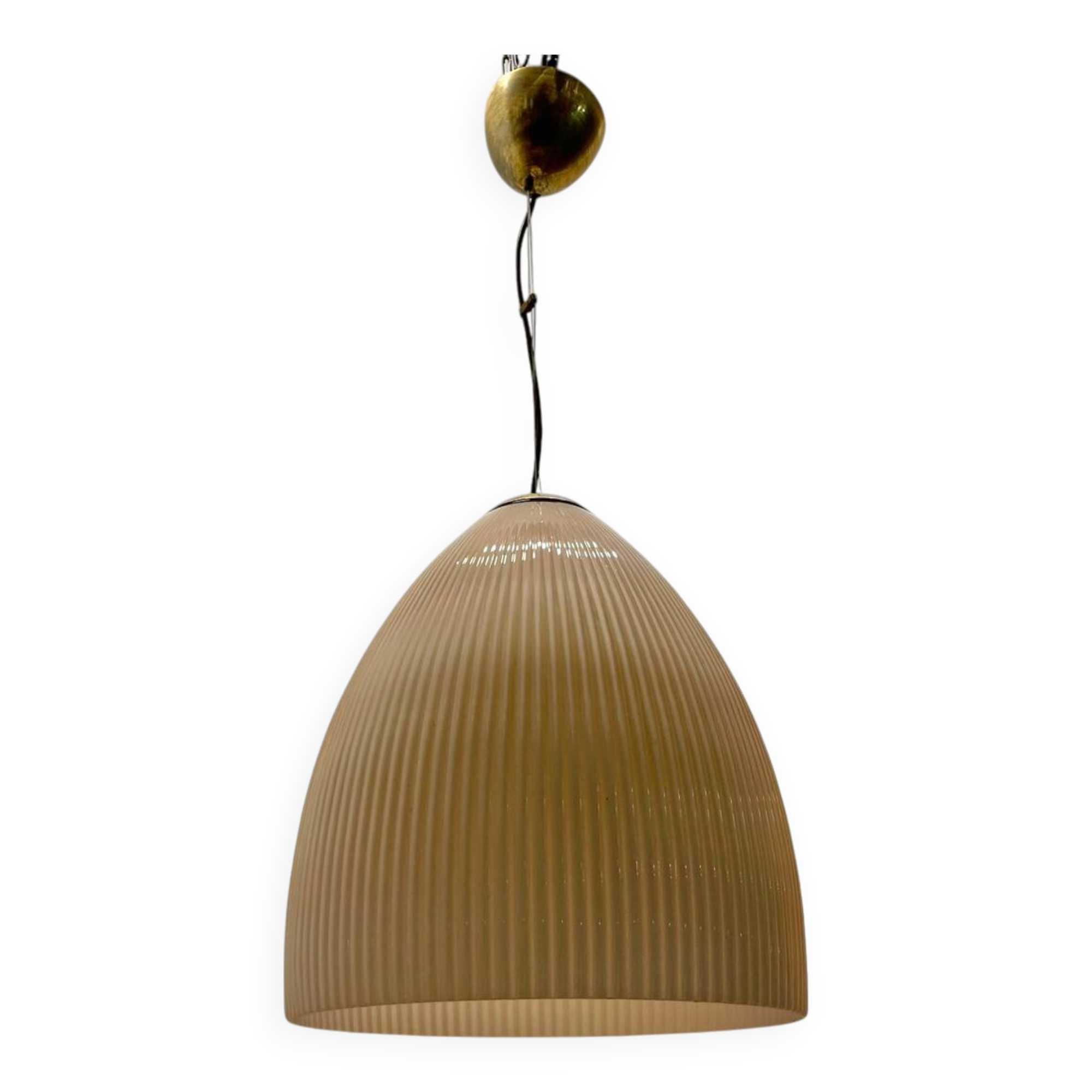 Pink Large Murano Glass Light Pendant 1970’s