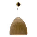 Grande suspension rose en verre de Murano des années 1970