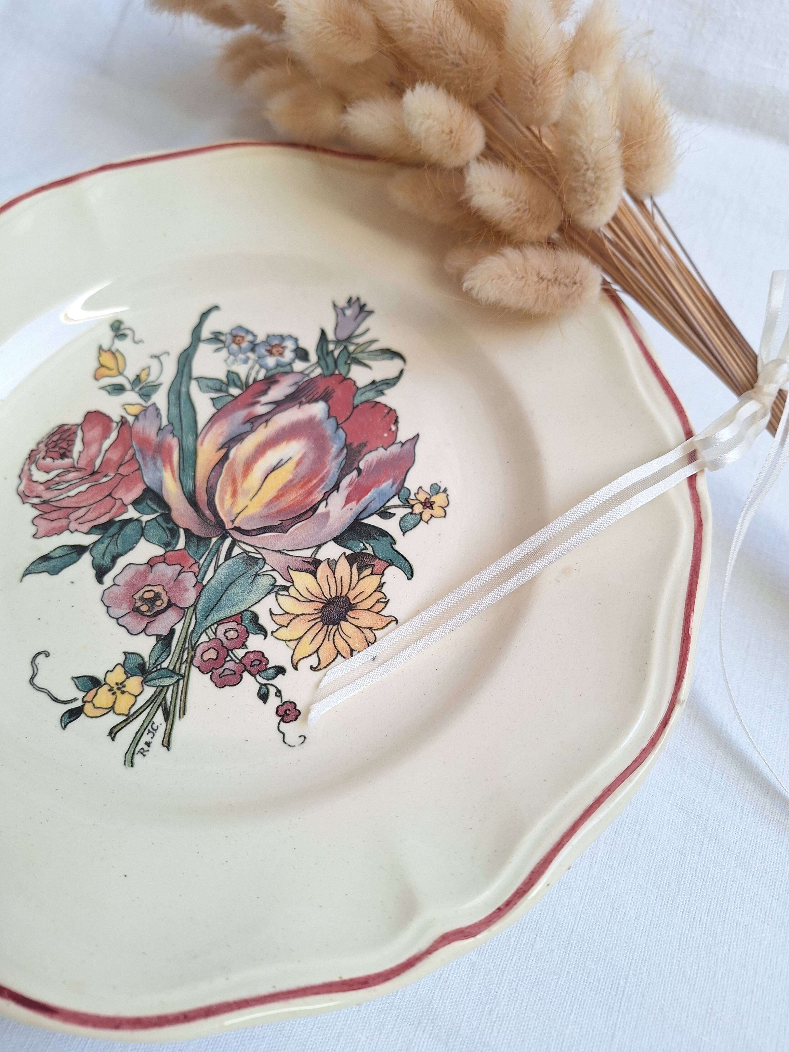 Stand / Compote dish Digoin Sarreguemines Model Loraine