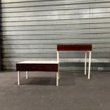 Scandinavian side table or bedside table for Interlubke in rosewood and melamine, design Germany 1970