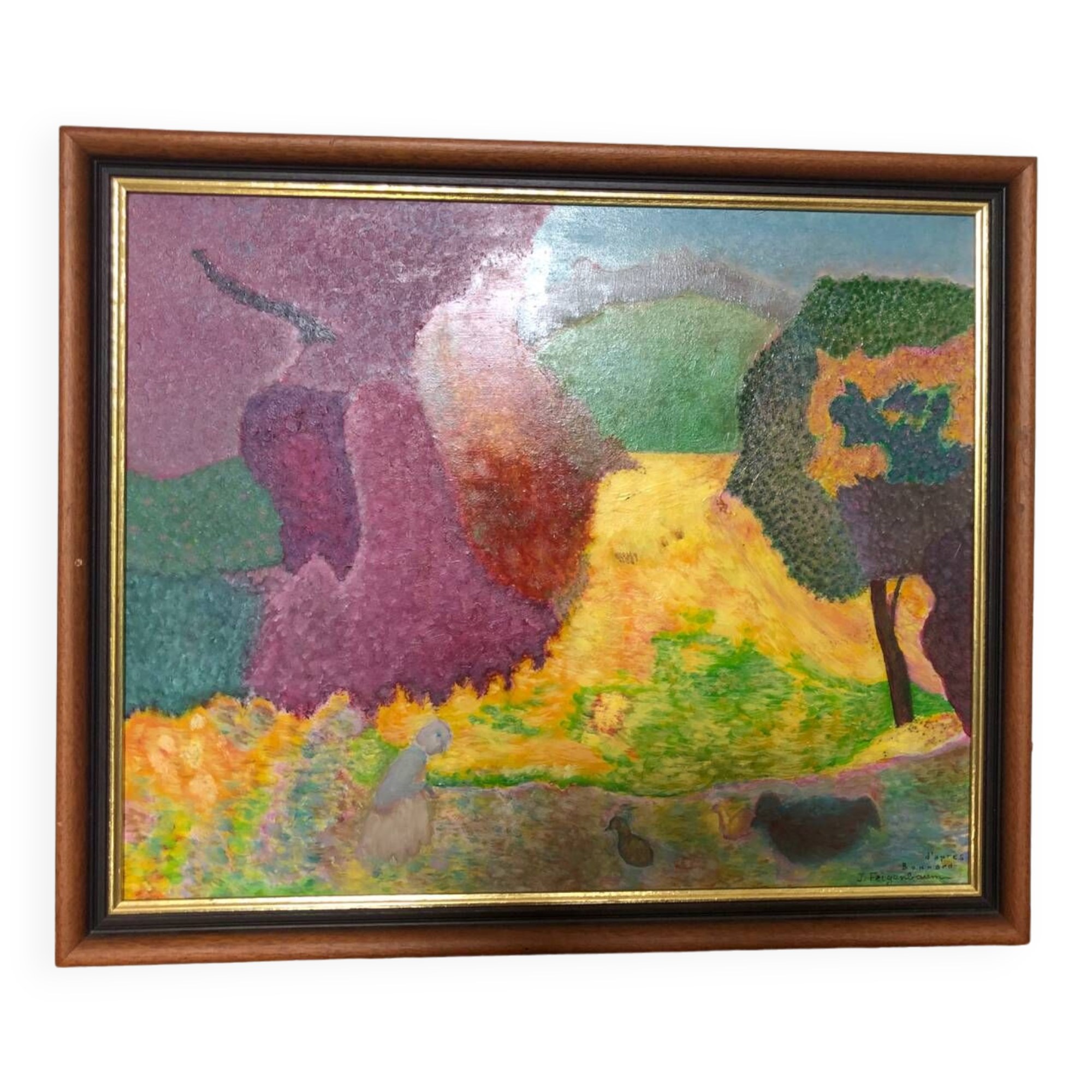 Oil landscape painting