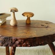 Side table, low brutalist tree stump.