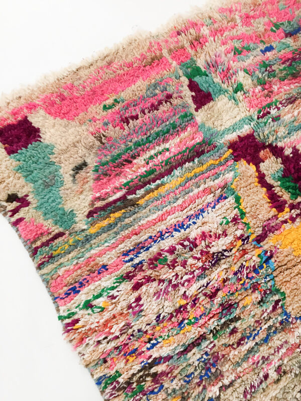 Tapis berbère Boujaad chiné multicolore 245x154cm
