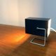 Mid-century minimalist table lamp by Wilhelm Braun Feldweg for Doria Leuchten, 1960s.