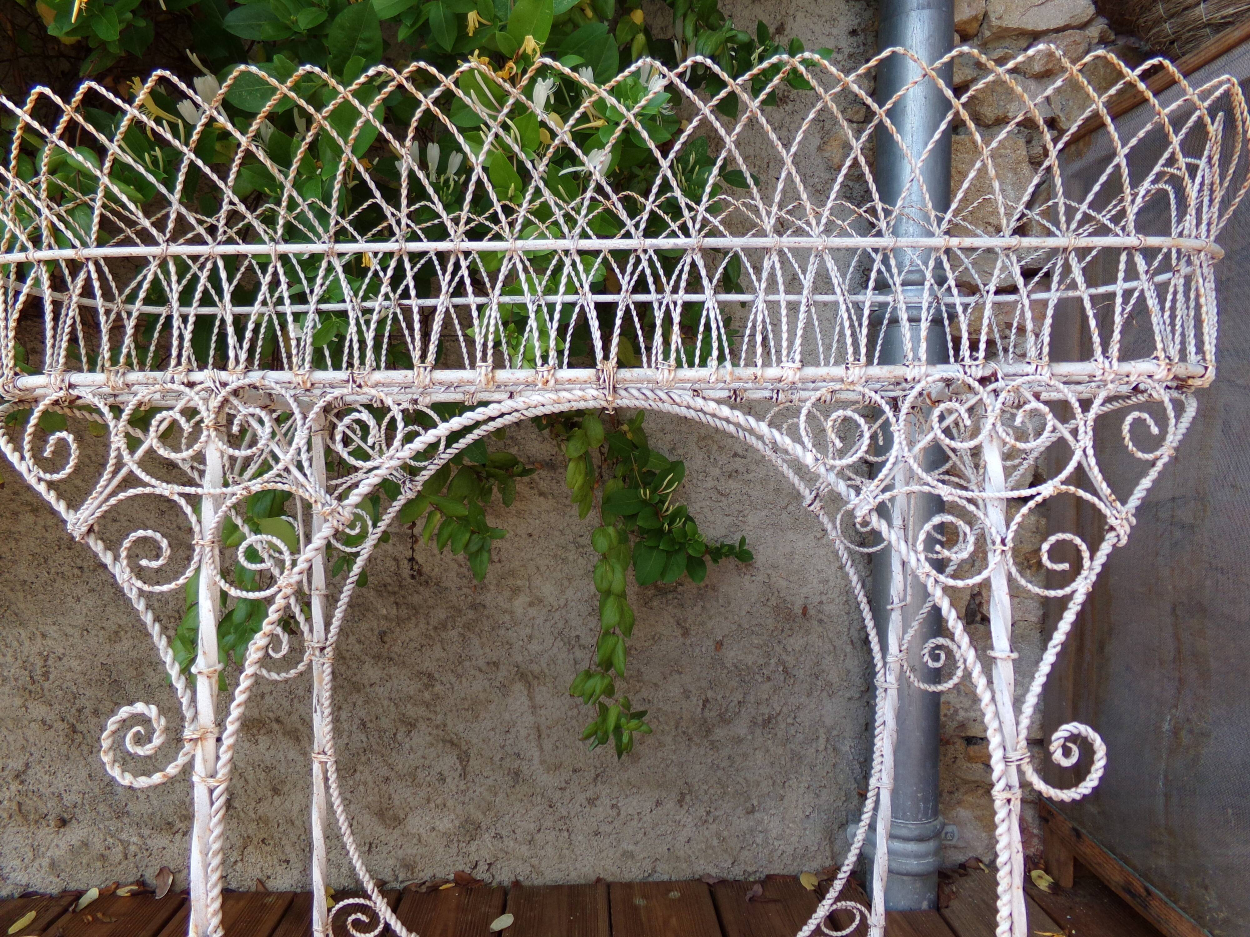 Fifties wrought iron planter