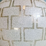 Suspension Space Age in brass and textured glass, 1970s