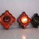 Pop Art German Ceramic Wall Lamps, 1970s, Set of 3