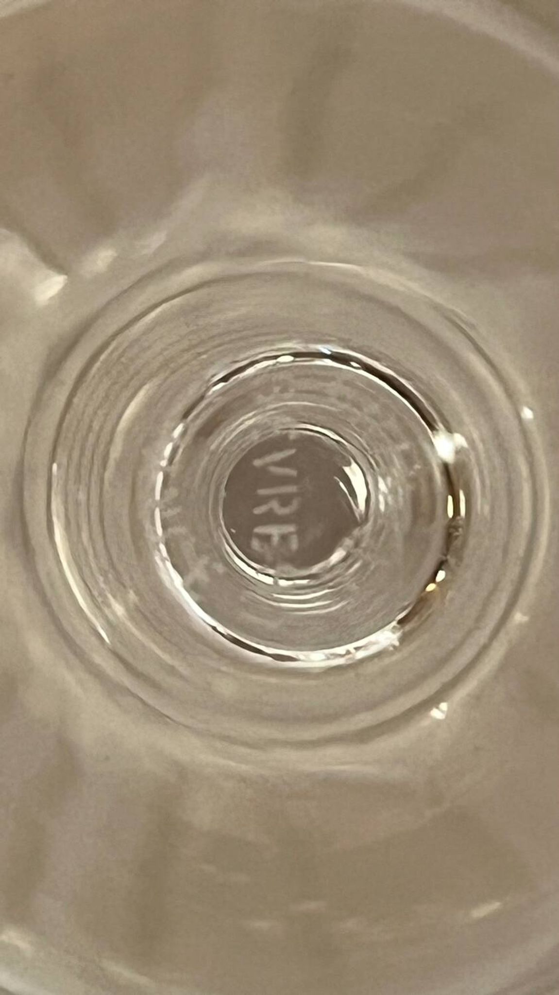 Set of 4 vintage Sèvres Primavera crystal stemware