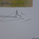 Salvador Dali: Horses, The Roman Knight, signed lithograph