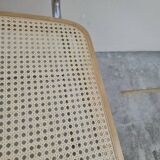 Breuer style armchair in original vintage canework
