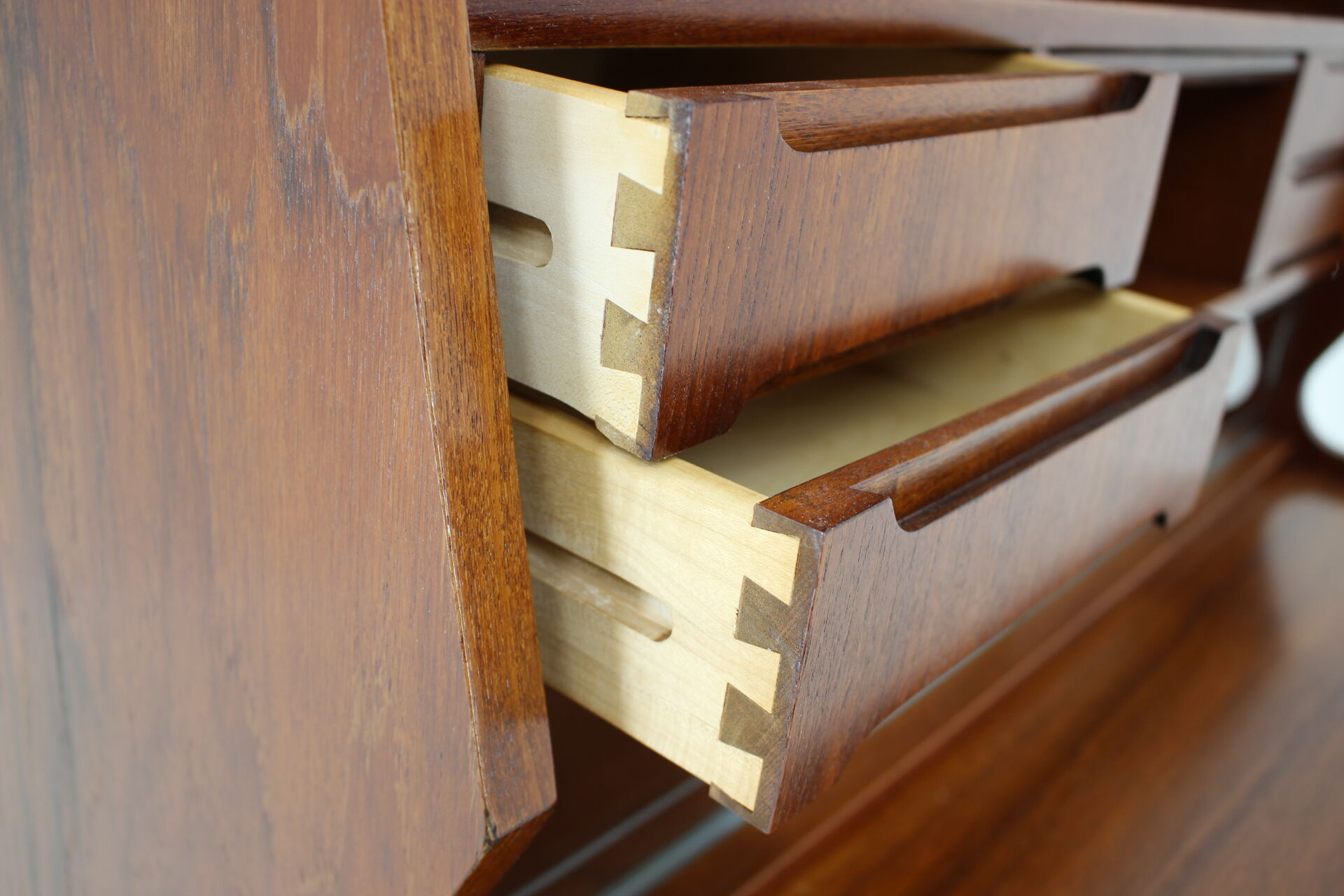 Mid-century Danish teak secretaire, 1960s