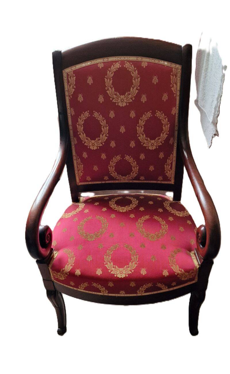 19th Century Empire Style Mahogany Armchair