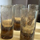 Verres tubes en verre soufflé fumée
