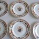 Haviland Limoges porcelain 6 dinner plates "A la corbeille" decor