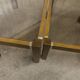 Lot de 3 tables gigogne orme et verre fumé 1970