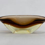 Set of Art Glass Bowl and Ashtray by designer Josef Cvrček, 1960's