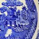 9 Antique Plates 19th Century Blue Willow Pattern Chinese Blue Decor