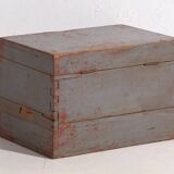 Small antique chest with grey patina (c.1920) #12