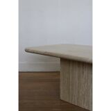 1970 travertine coffee table
