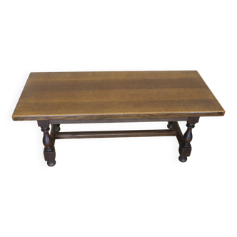 table basse bois massif années 70