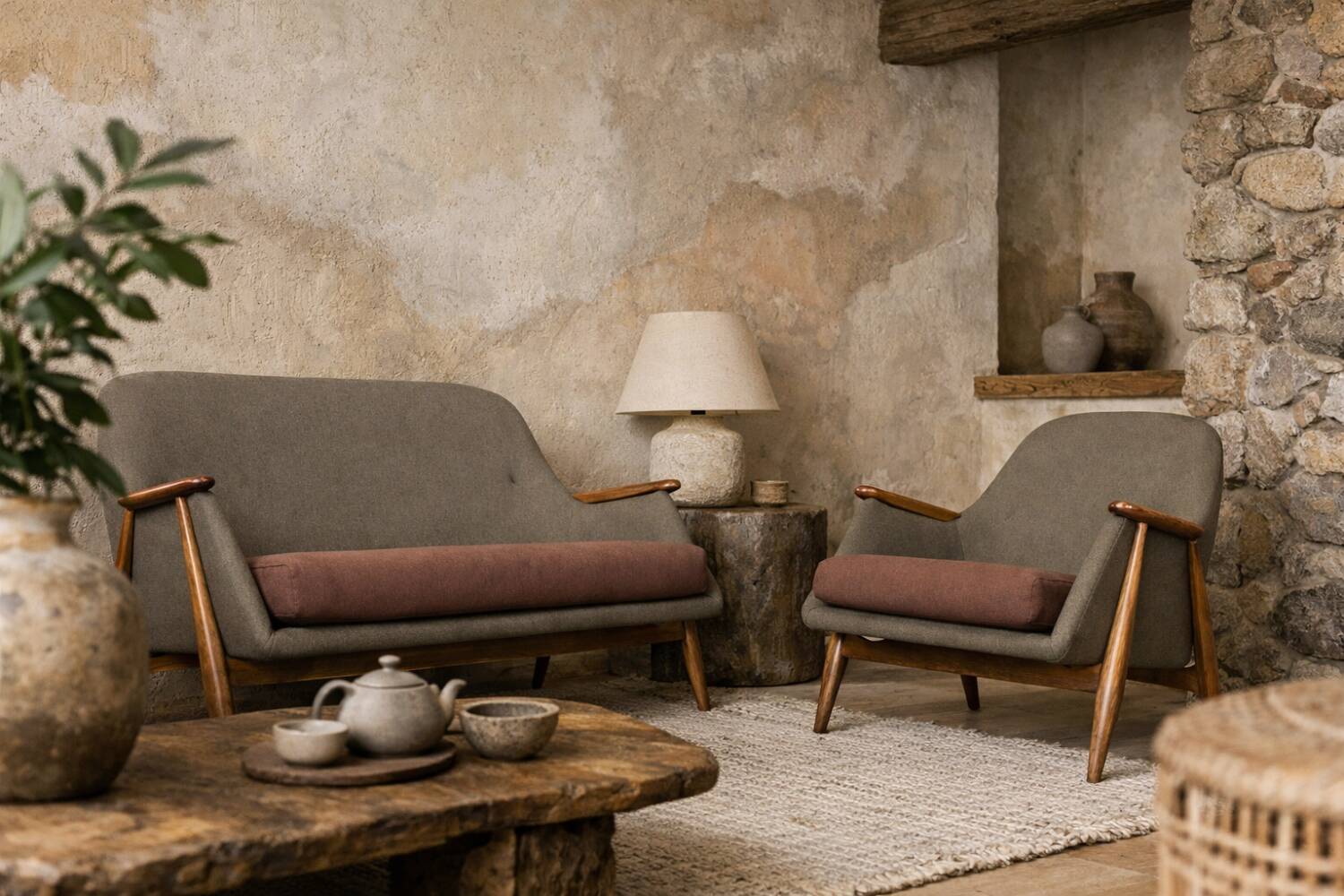 Vintage Mid-Century Modern Pallas Living Room Set by Svante Skogh for Asko