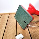 Small vintage 1970s red and gold flexible lamp