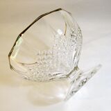 Thick glass stand bowl