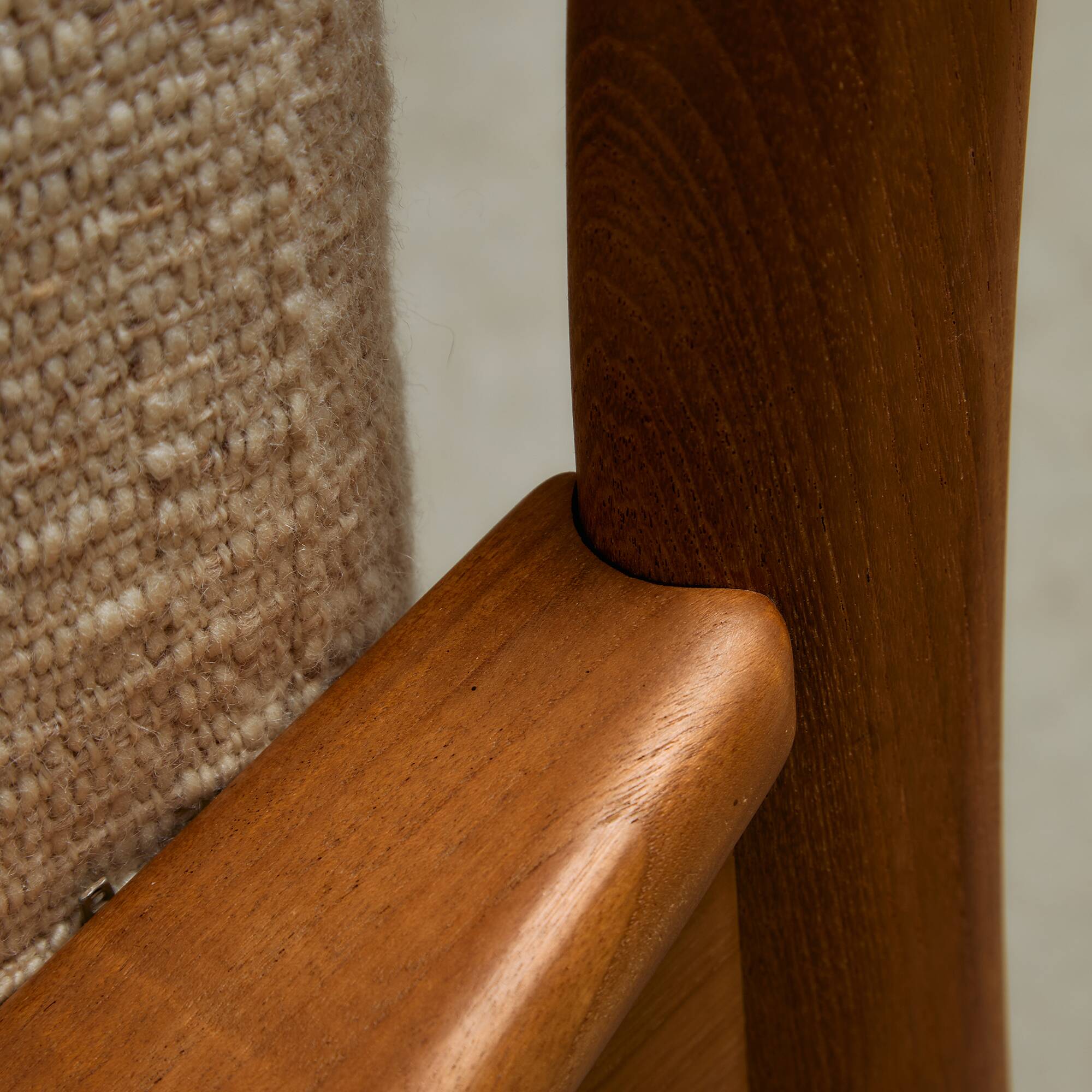 Dyrlund Three-Seater Sofa in Solid Teak