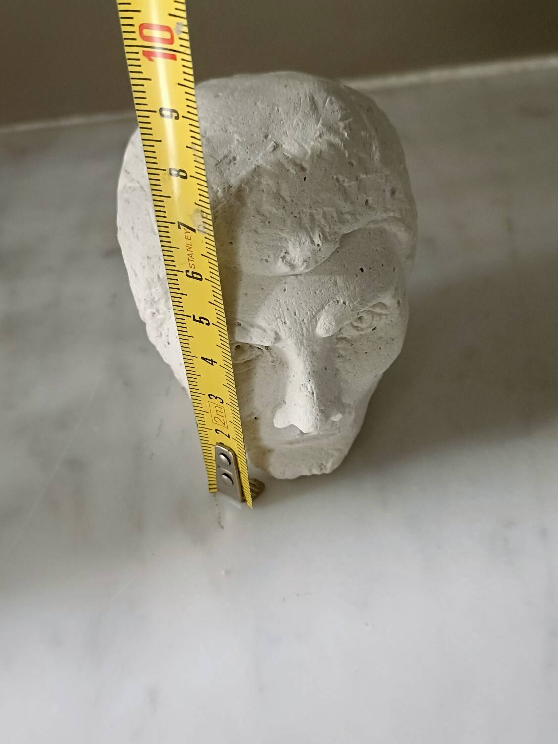 Plaster head of a man