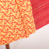 Four czechoslovak midcentury chairs, with new upholstery and original fabric