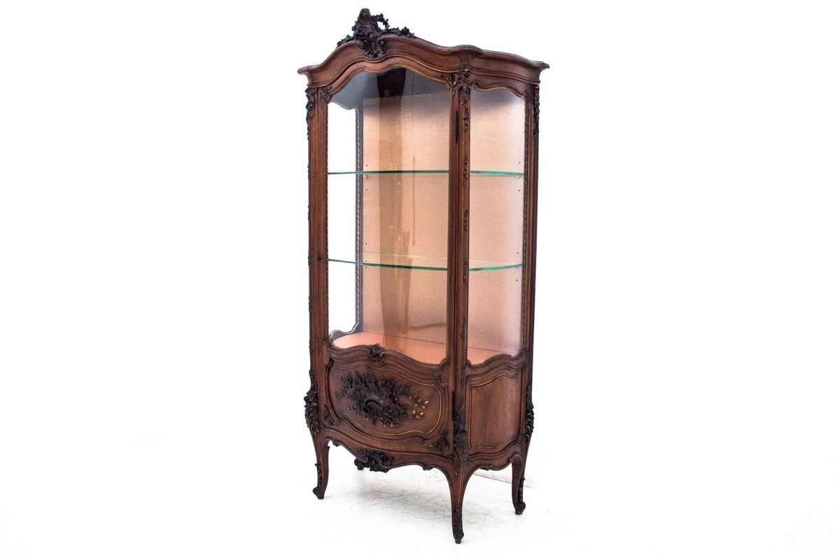 Display case, France, walnut, around 1880