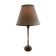Lampe en bronze décor palmier Maison Bagués années 1970 en TBE