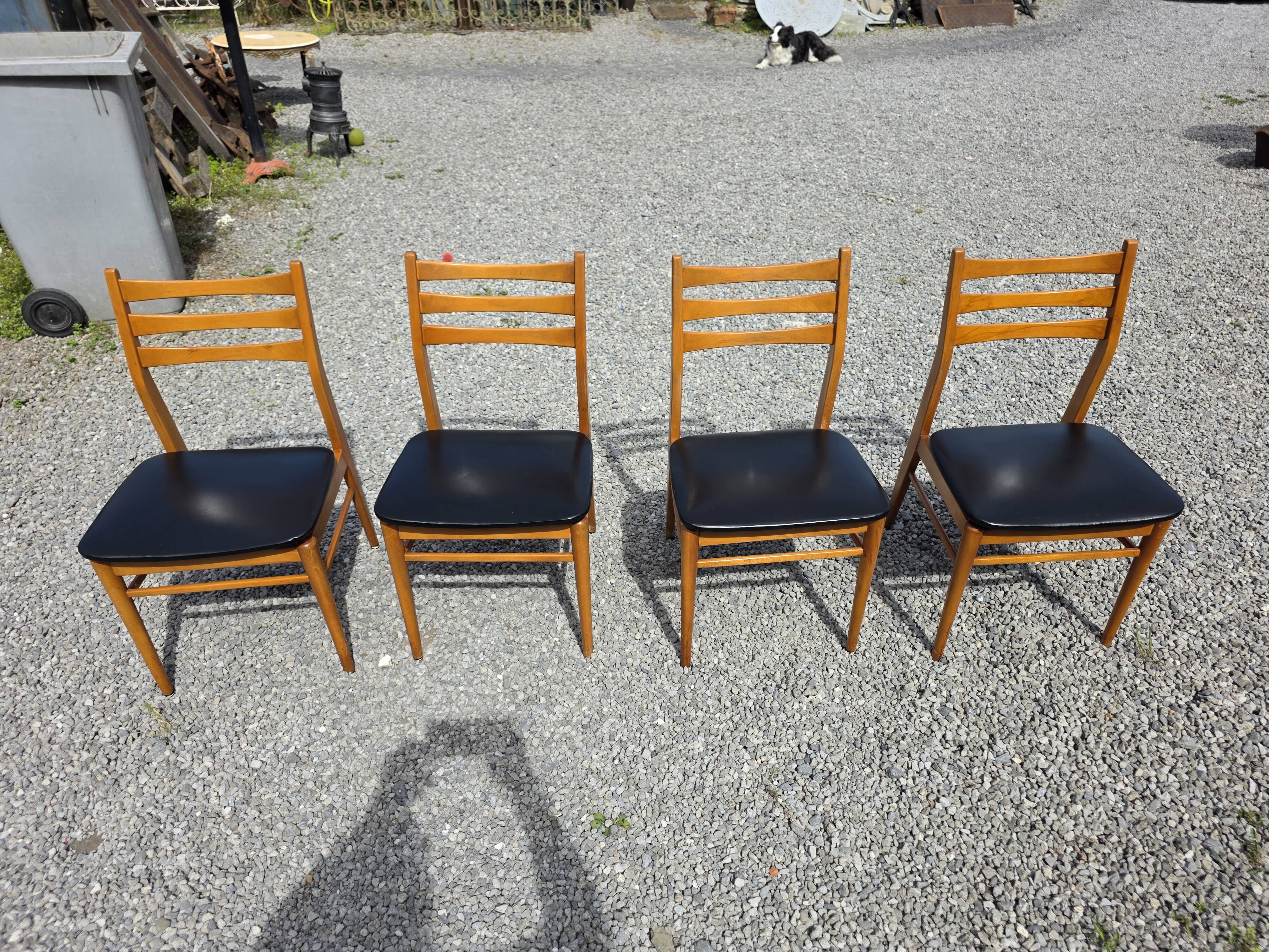4 Scandinavian chairs from the 1960s