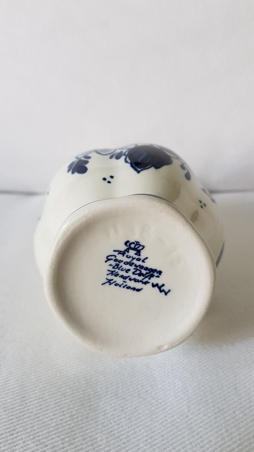 Vase bleu de Delft peint à la main