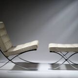 Fauteuil emblématique authentique Barcelona entièrement restaurée