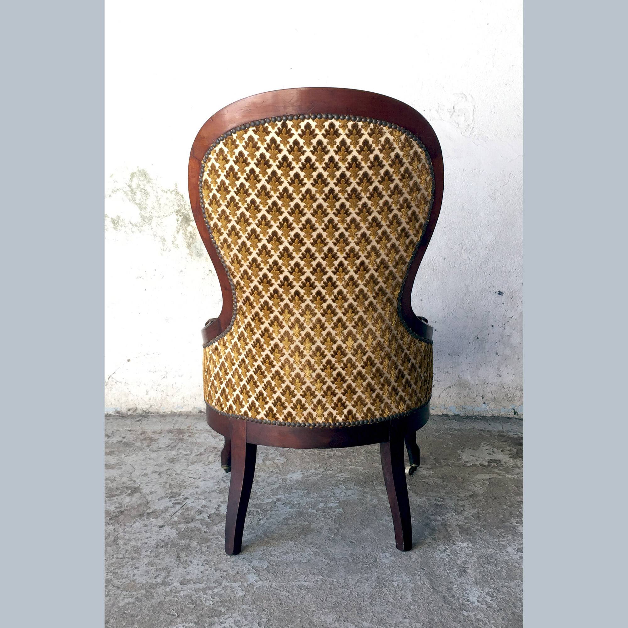 Futeuil bergère cabriolet style Louis XV