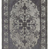 Handmade contemporary oriental 1970s 172 cm x 268 cm grey rug