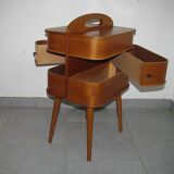 Travailleuse en teck asystent 1960/70s