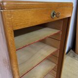 Vintage curtain filing cabinet
