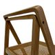 Ensemble vintage de 4 chaises pliantes, design en sangle et bois, années 1970